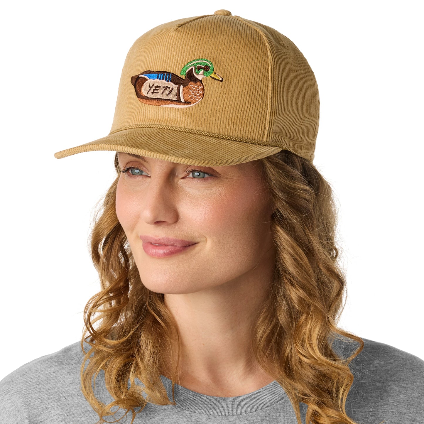 Corduroy Flat Brim Rope Hat - US 8967
