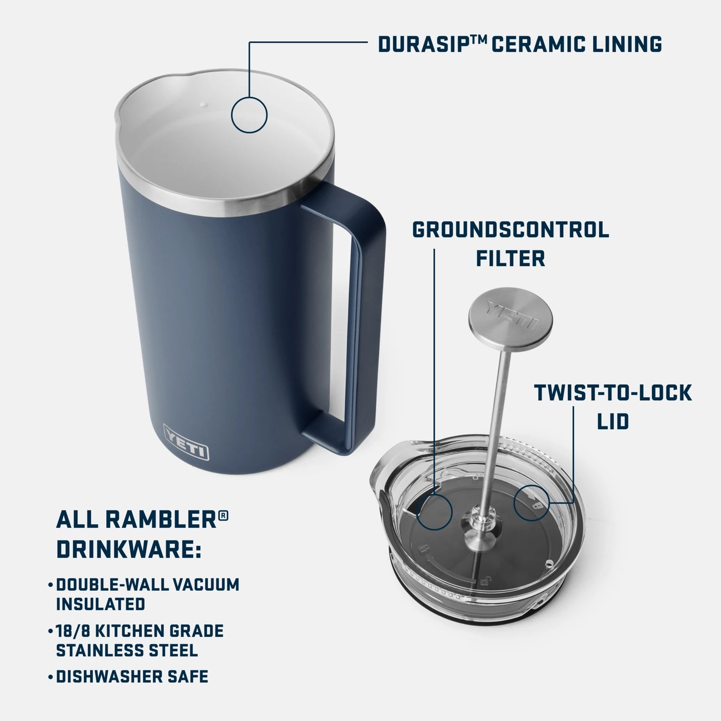 64 oz French Press - US 4653