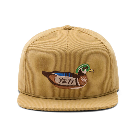 Corduroy Flat Brim Rope Hat - US 8967